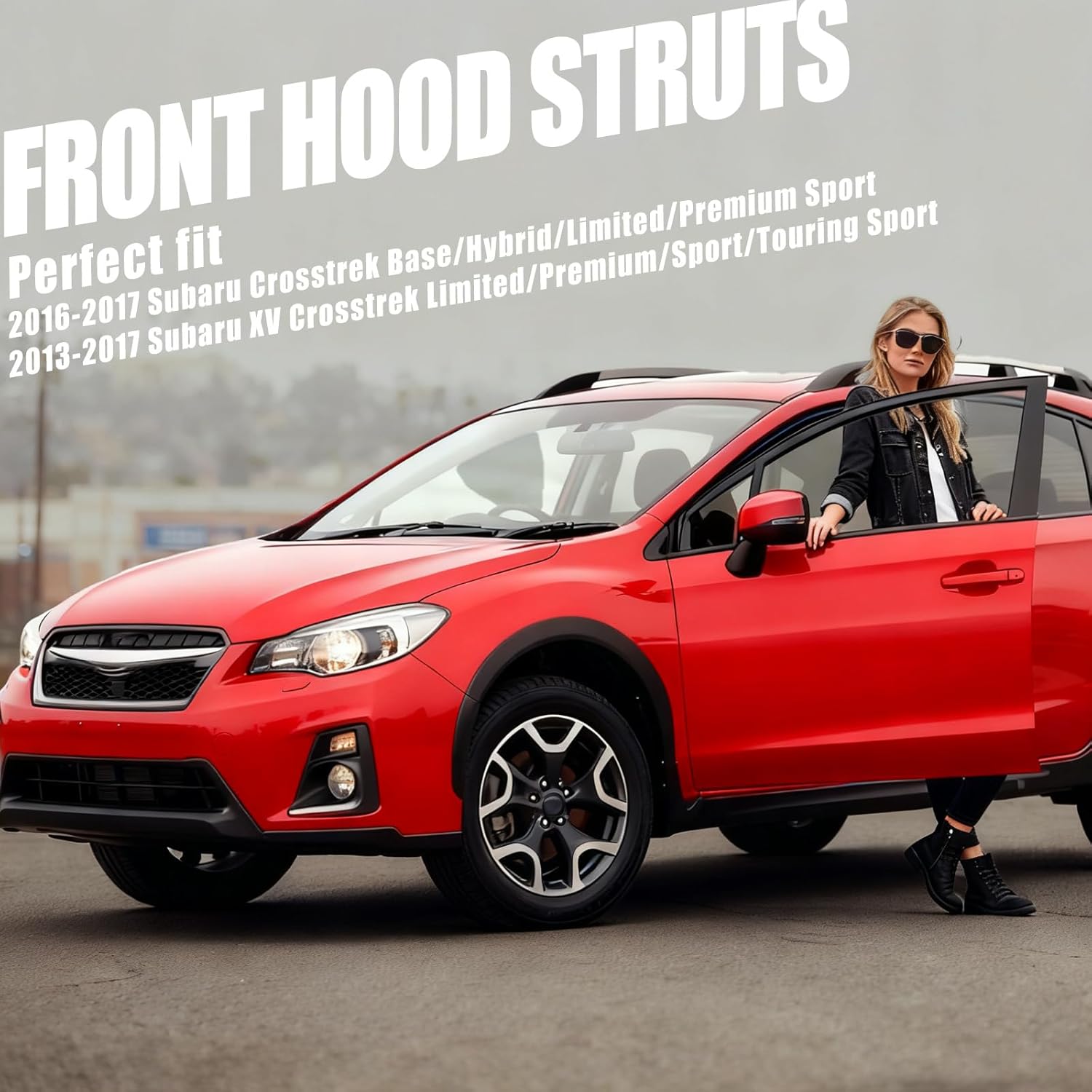 Vepagoo Rear Hatch Struts Fit for Subaru Crosstrek 2016-2017& Impreza 2012-2014, Liftgate Shocks Lift Supports for Subaru XV 2013-2017, Replacement 63269FJ020, 63269FJ030, RT551075, 2Pcs