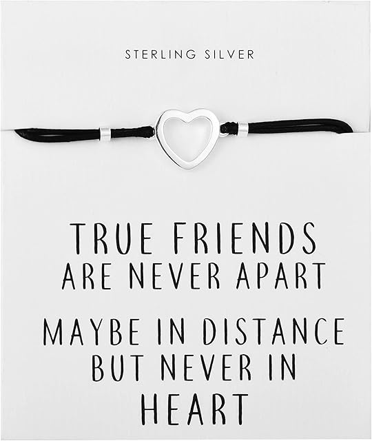 Philip Jones Sterling Silver Heart Quote Bracelet