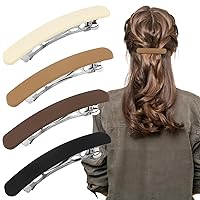 Vista 10 de Pinzas para el cabello para mujer, pasadores mate para cabello fino fino, clips franceses planos para peinado de cabello corto/mediano, accesorios