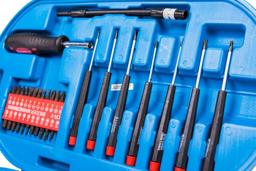 Brüder Mannesmann Schraubendreher-Set 42-teilig Im Koffer – Mit Chrom-Vanadium-Klingen