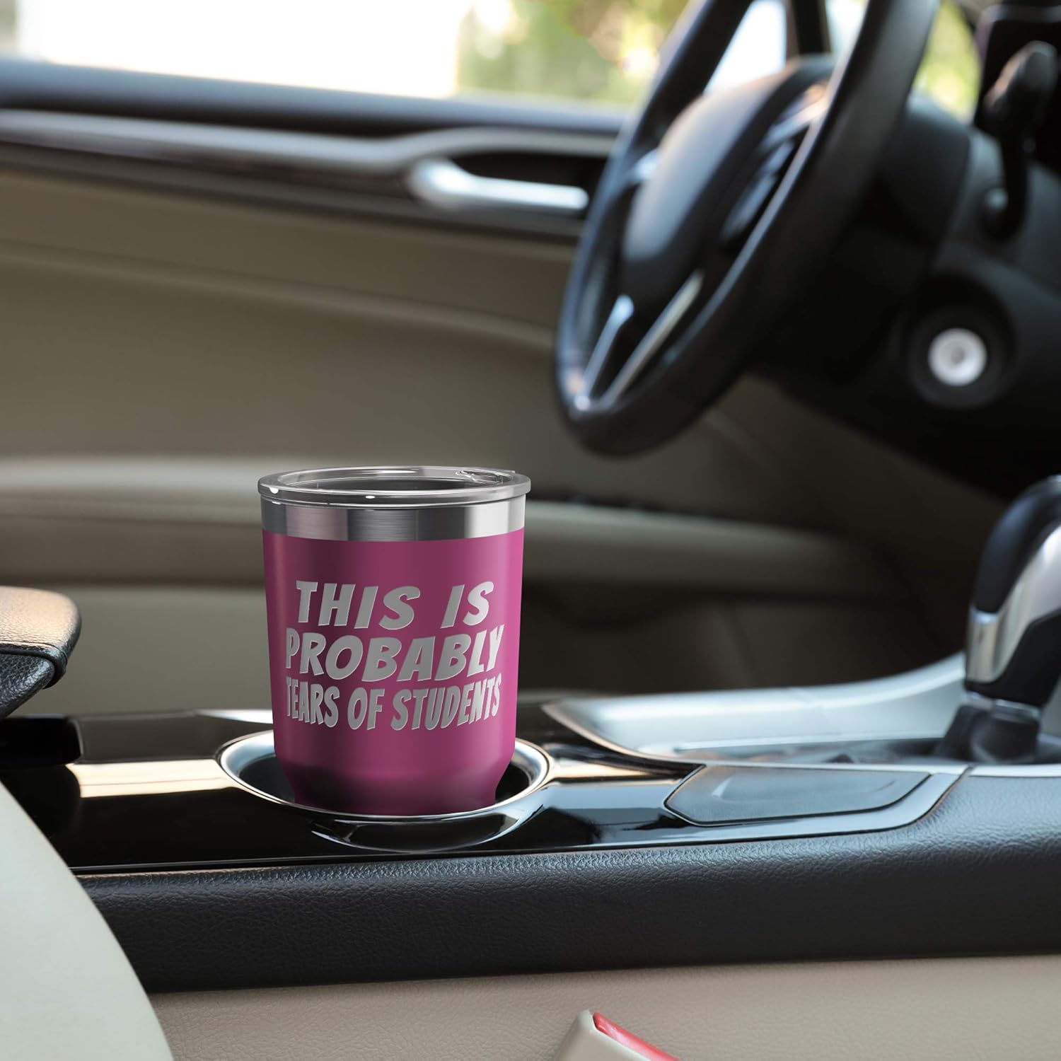 Exсluѕіvе Dіѕсоunt 50% Prісе This Is Probably Tears of Students 30 oz Stainless Steel Tumbler with Lid - Vacuum Insulated Large Funny Travel Mug Tumblers in Pink