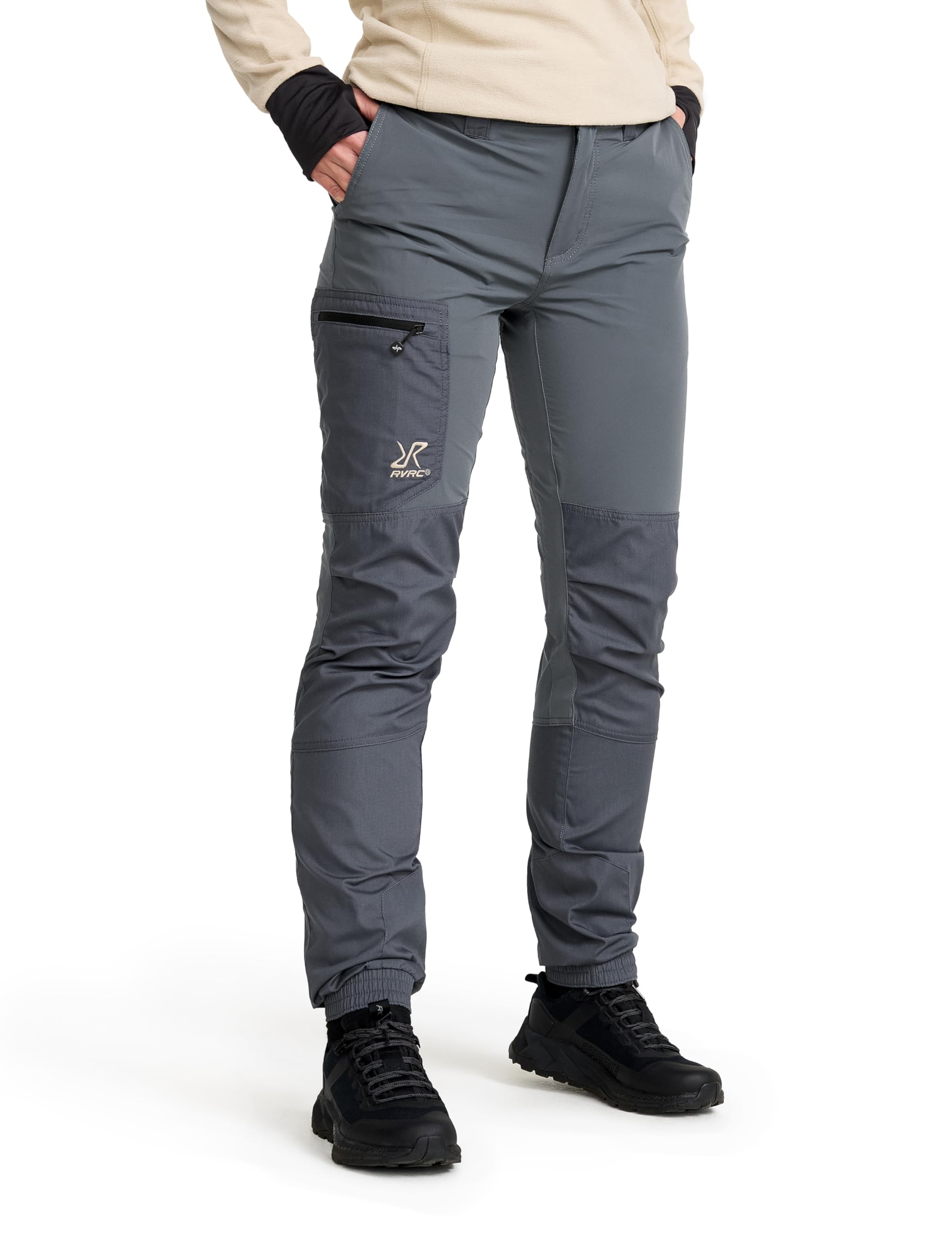 Revolutionrace Women's Turbulence Blue Rambler Lightweight Trousers For Outdoor Walking And Hiking Trousers, Tubulence Blue, L