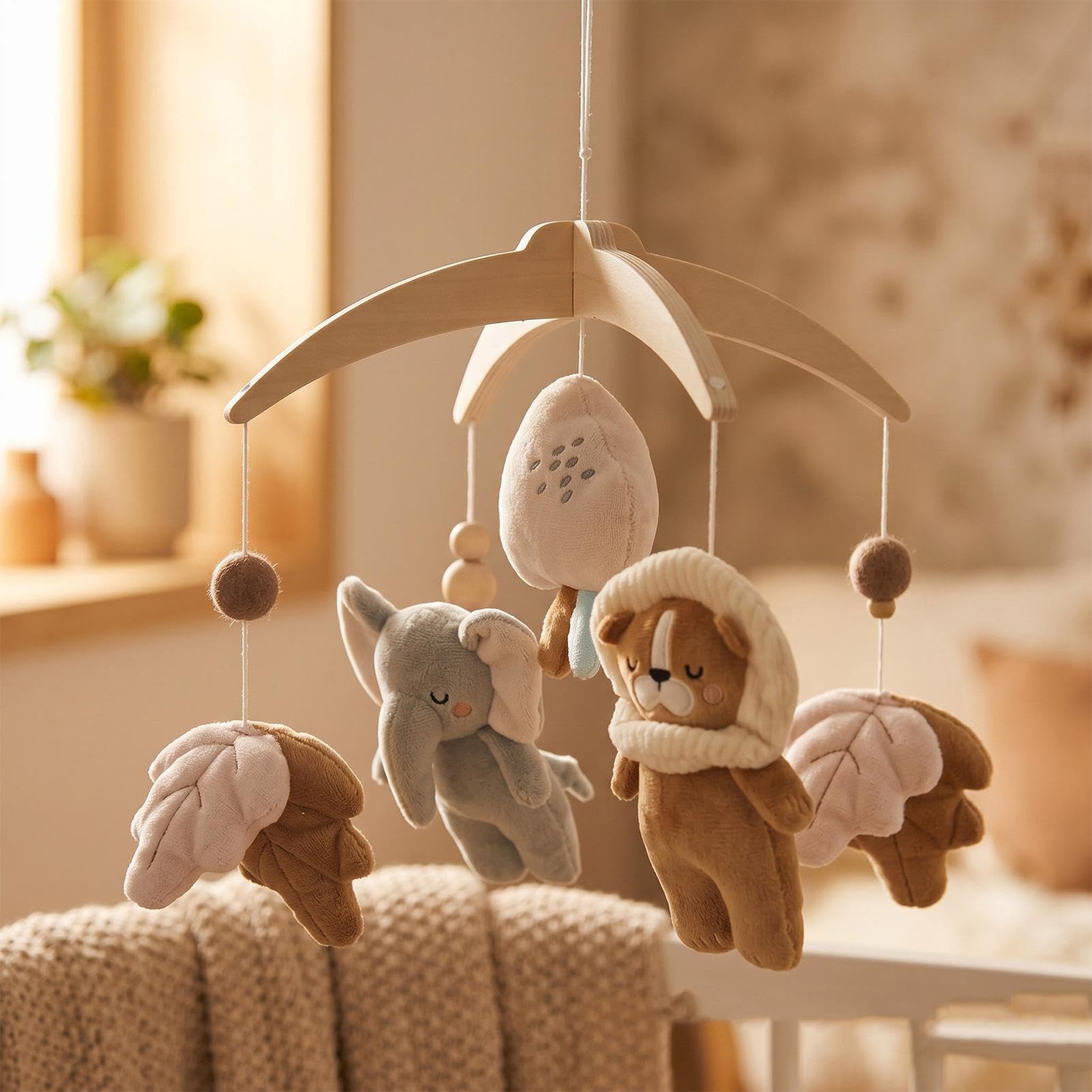 Giocattolo lenitivo per bambini a forma di animale | Simpatico giocattolo mobile per la cameretta dei bambini, per la casa, la camera da letto, il soggiorno, la stanza dei giochi