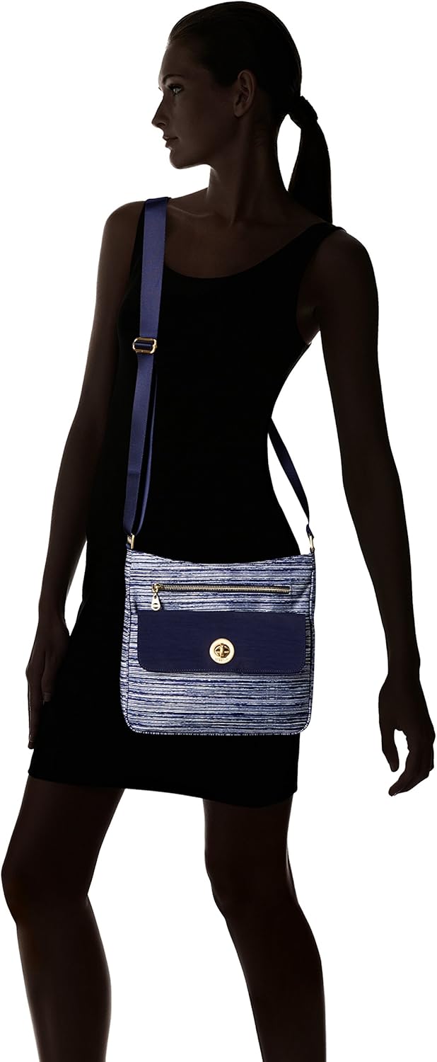 Baggallini womens Antalya Top Zip Flap Crossbody