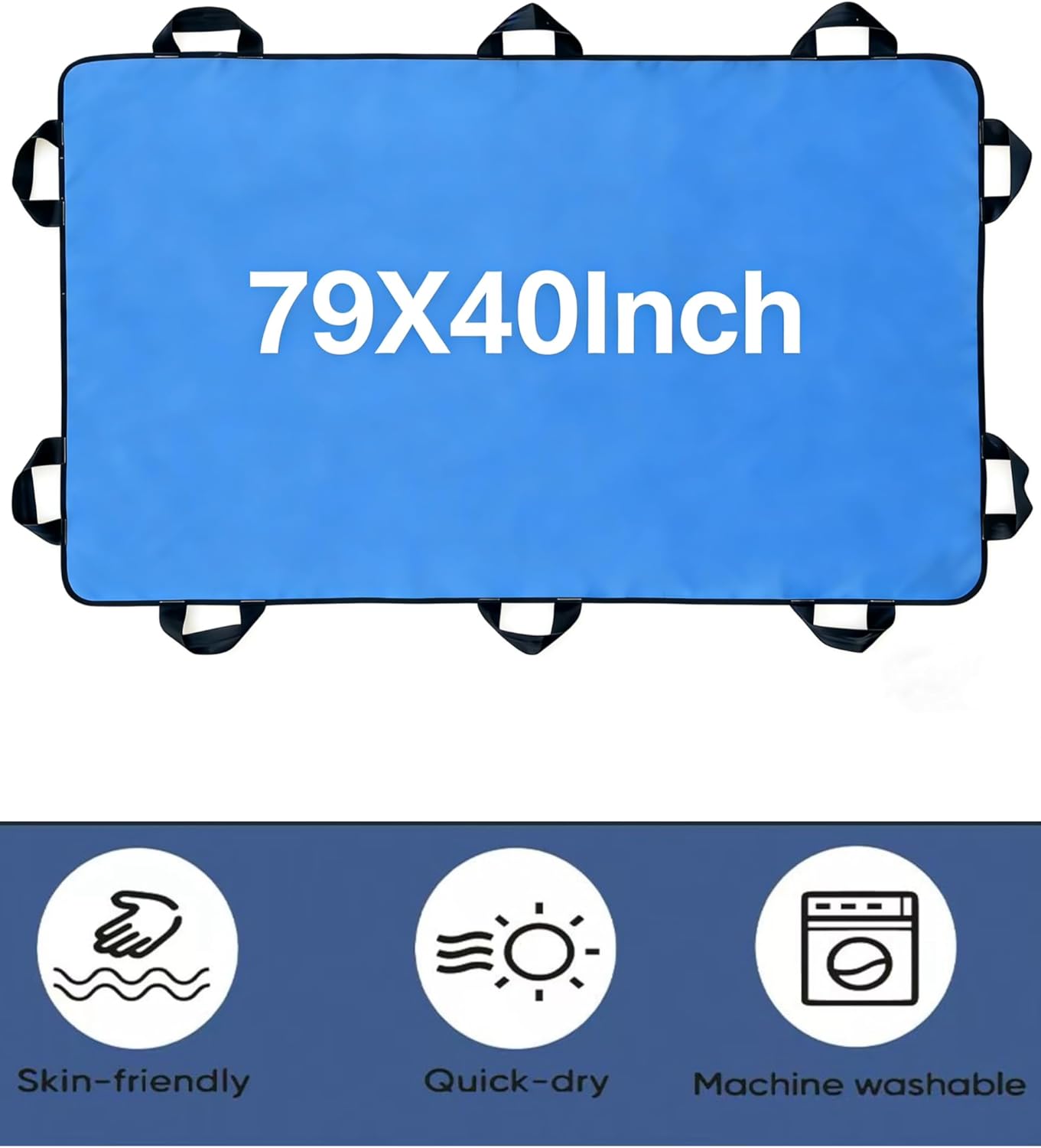 Positioning Bed Pads For Elderly Slide Sheets For Moving Patients, Beds Pads With Handles, Transfer Boards, Draw Sheets For Hospital 79X40in Bedridden Must Haves Parkinsons Washable Waterproof