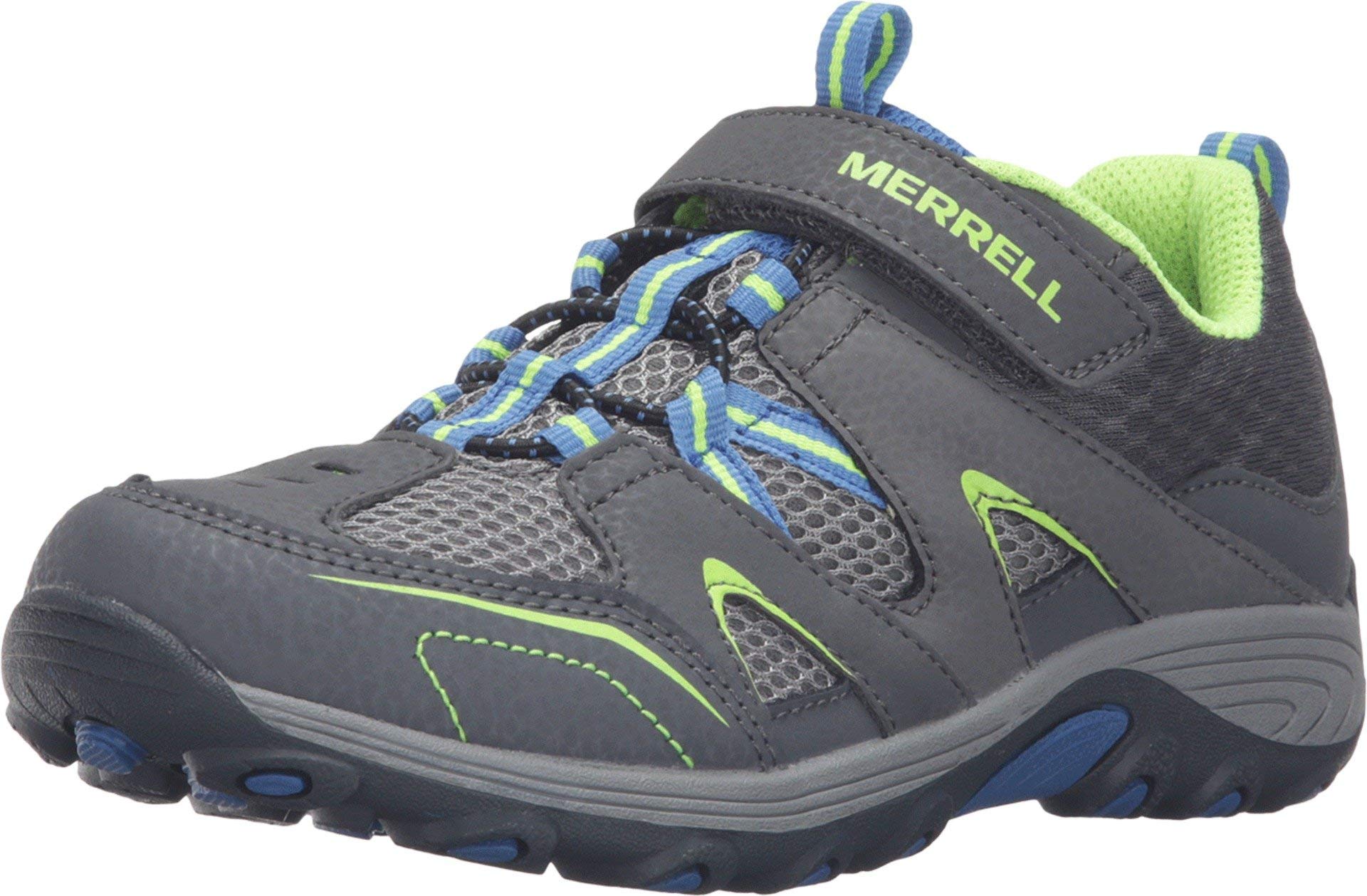 Merrell Trail Chaser Hiking Shoe (Little Kid/Big Kid),Grey/Blue, 12.5 M US Little Kid