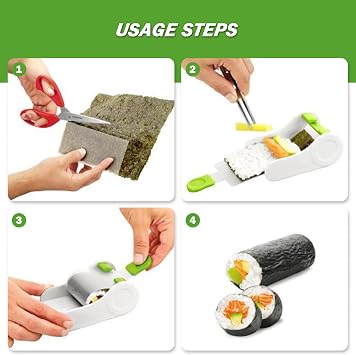 Egg Roll Maker, DIY ABS Grape Leaves Roller Manual Spring Roll Maker for Beginners Kids Stuffed Cabbage Sushi Kitchen Gadgets