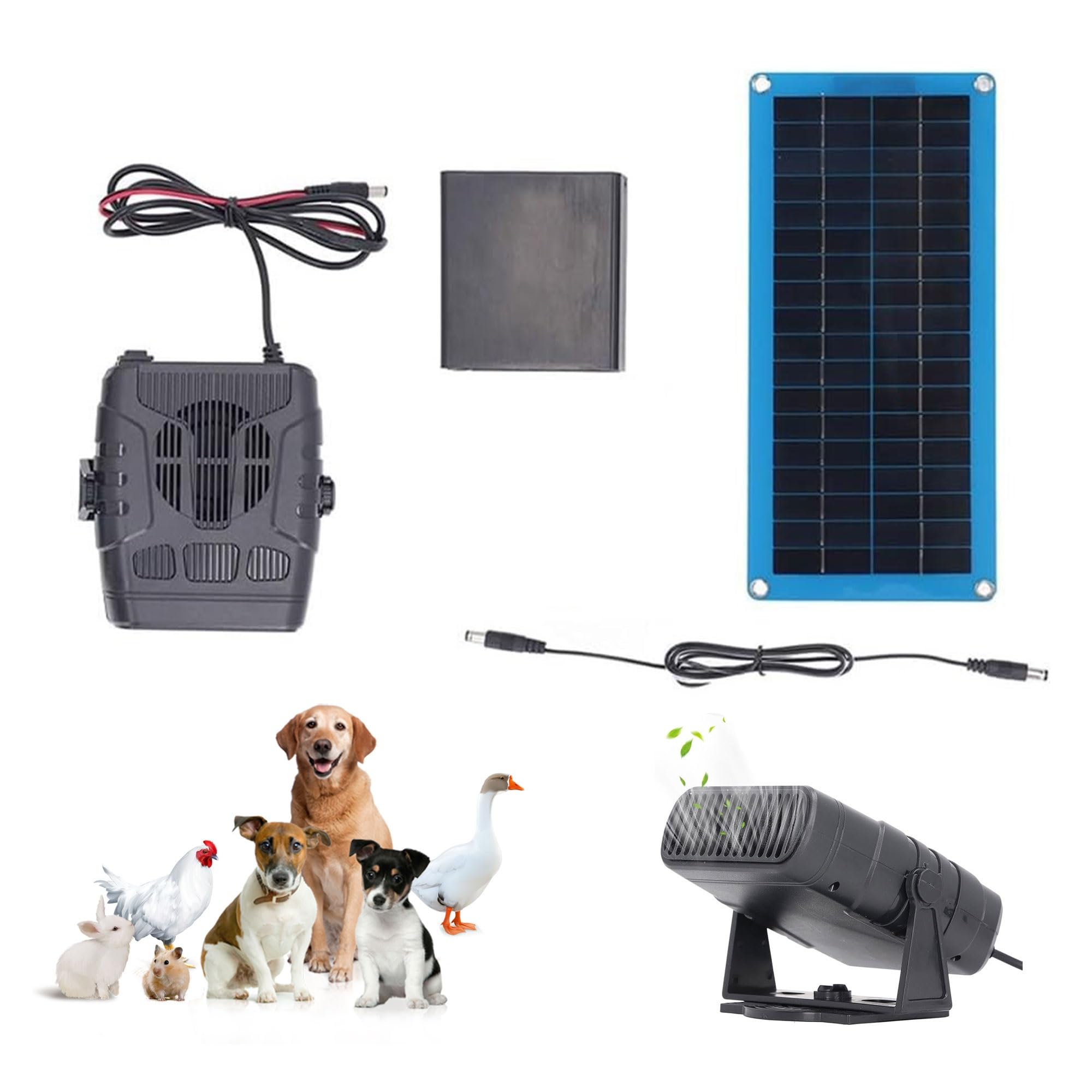Solar Greenhouse Heater With Thermostat 2025 Solar Powered Heater Panel -  For Chicken Coops, Greenhouses \u0026 Dog Houses (16\, image size:2000x2000