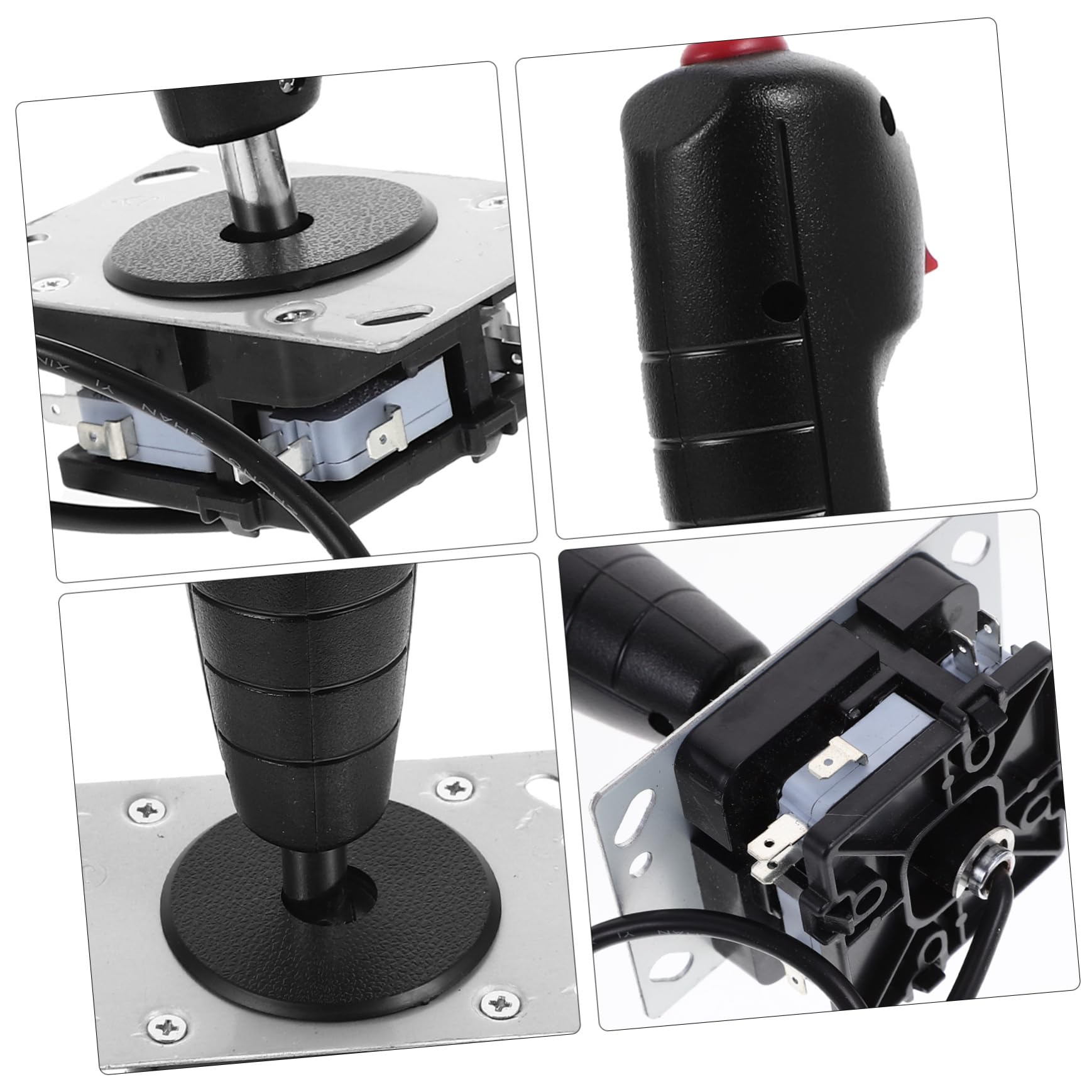 BESTonZON Joystick da Gioco Vibrazione per Simulazione Aerea e Postazione Gaming, Stick Game Controller in Lega di Alluminio e Pvc, Flight Stick Joystick Micro Circuito