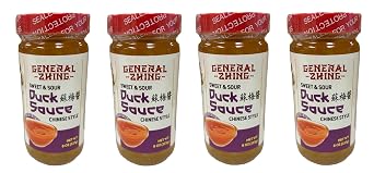 General Zhing Chinese Sweet & Sour Sauce - Four 8-Ounce Jars of Duck Sauce