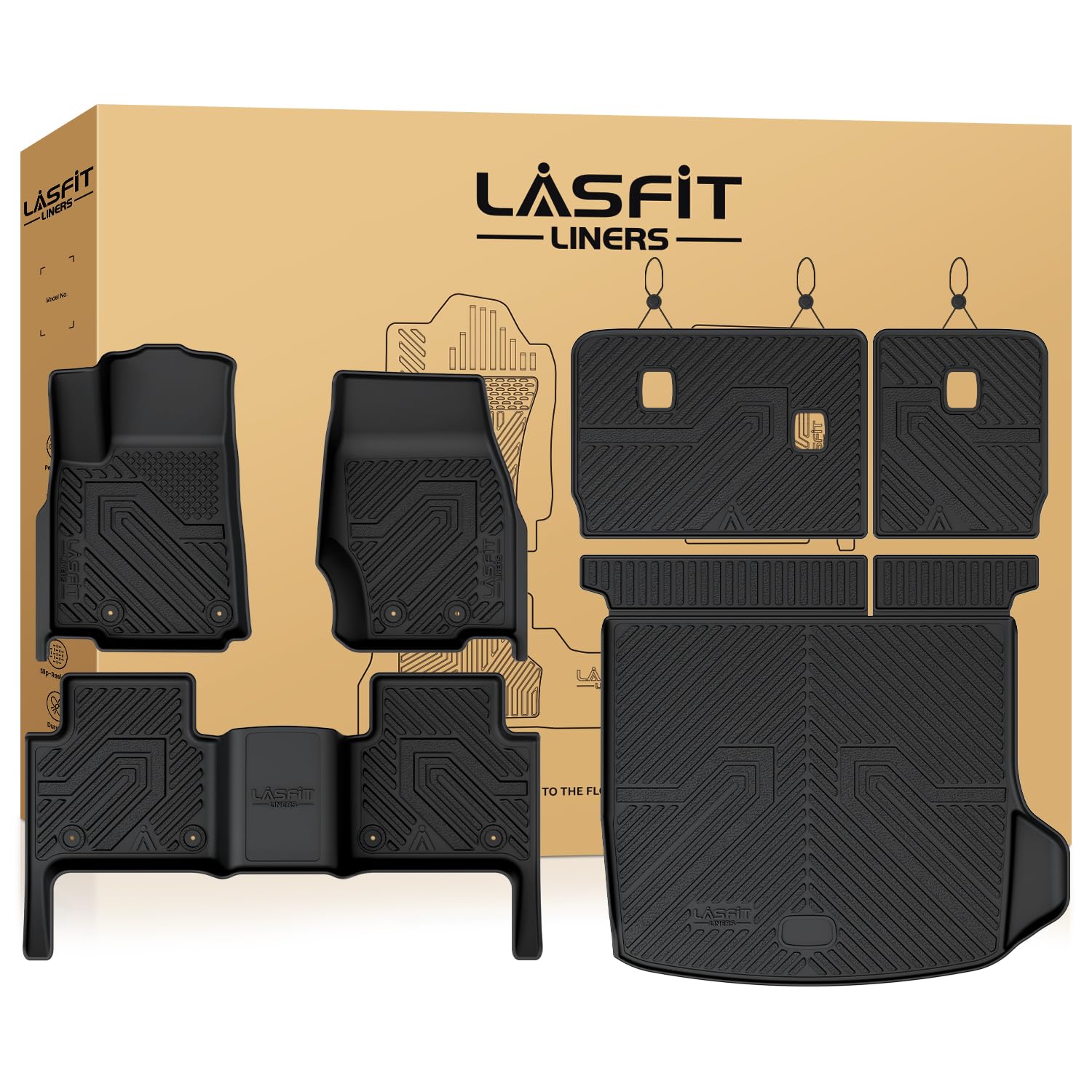 LASFIT Floor Mats for Jeep Grand Cherokee WL