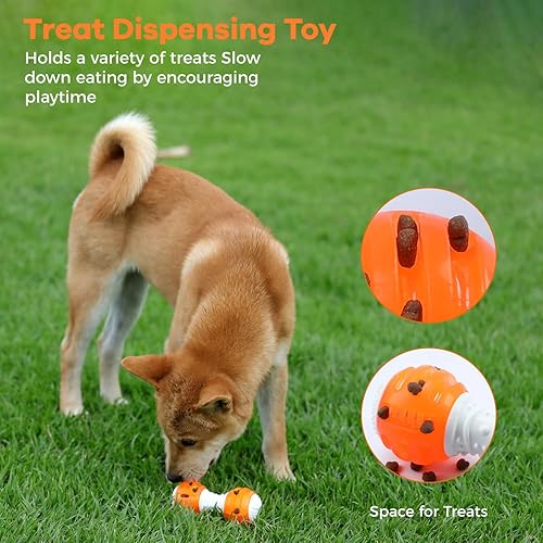 Miniatura 3 de Tikaton Juguetes interactivos dispensadores de golosinas para perros, rompecabezas duradero para cachorros, cuerda de nudo, juguete para razas