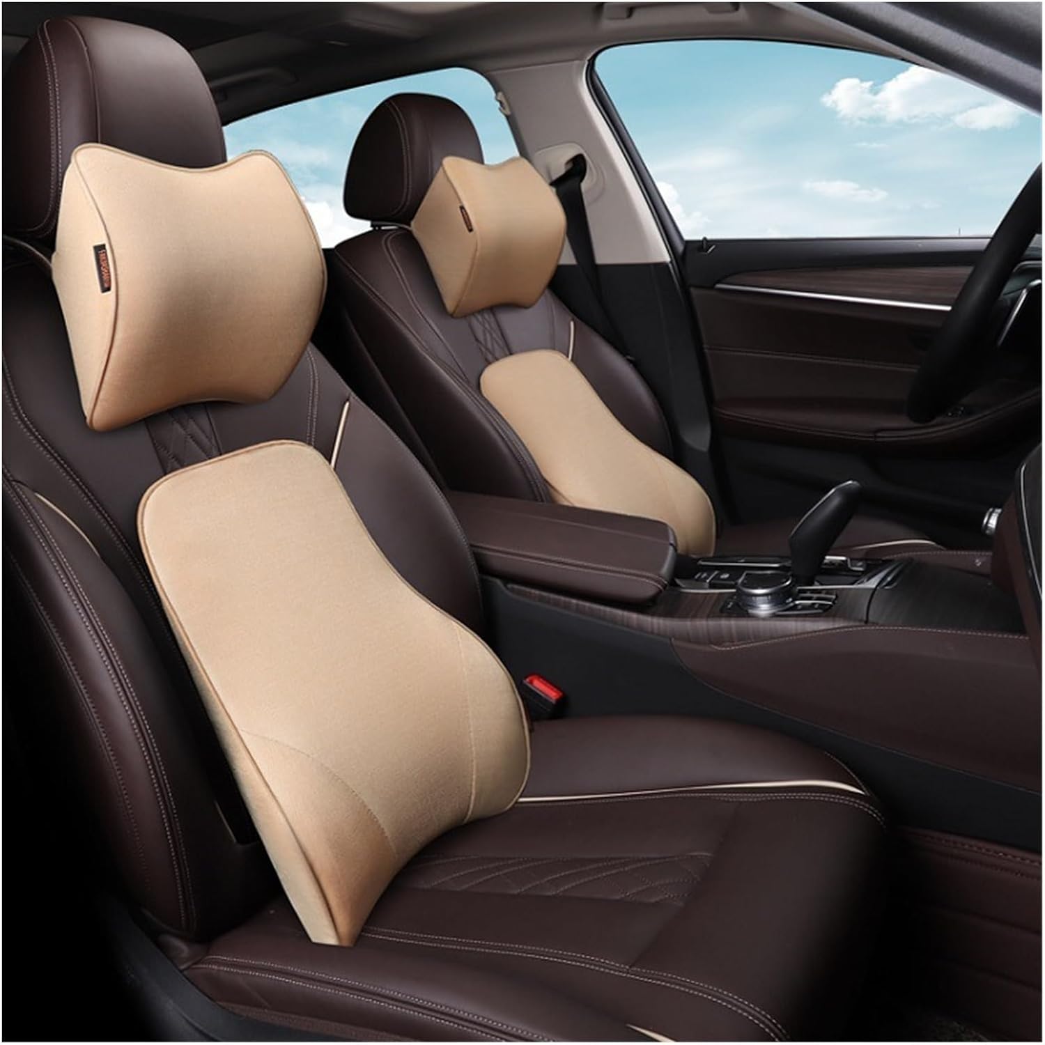 KAnduo M Car Neck Pillow Adjustable Head Restraint 3D Memory Foam Auto Headrest Car Cushion Soft Car Seat Pillow Car Accessories Y (Color : Headrest 1-03)