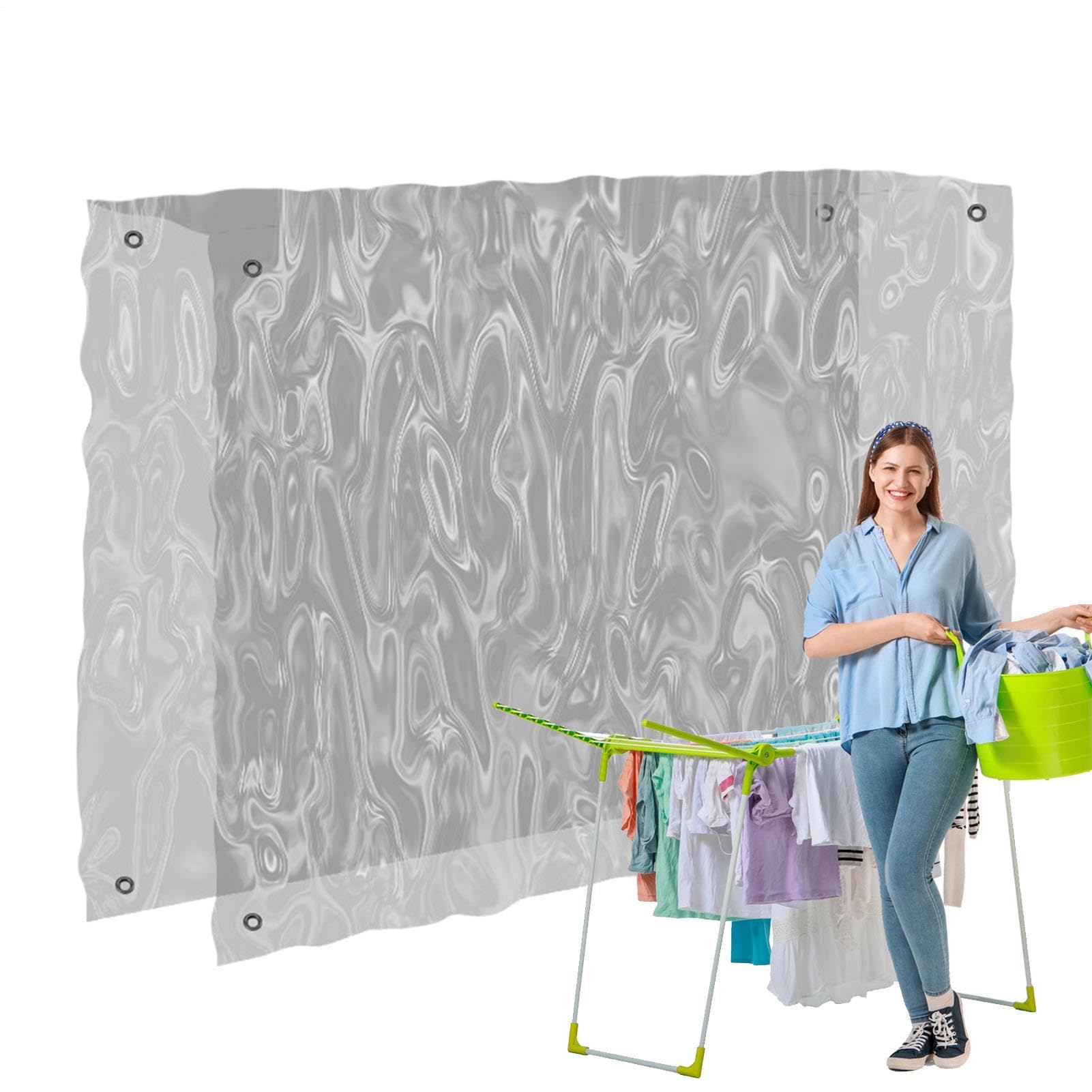 Regenschutz Für Wäscheständer | Regenschutz Für Wäscheständer Im Freien - Transparente PVC Abdeckung Mit UV-Schutz Für Hof Wäscheplatz Unterwäsche Hemden Mäntel