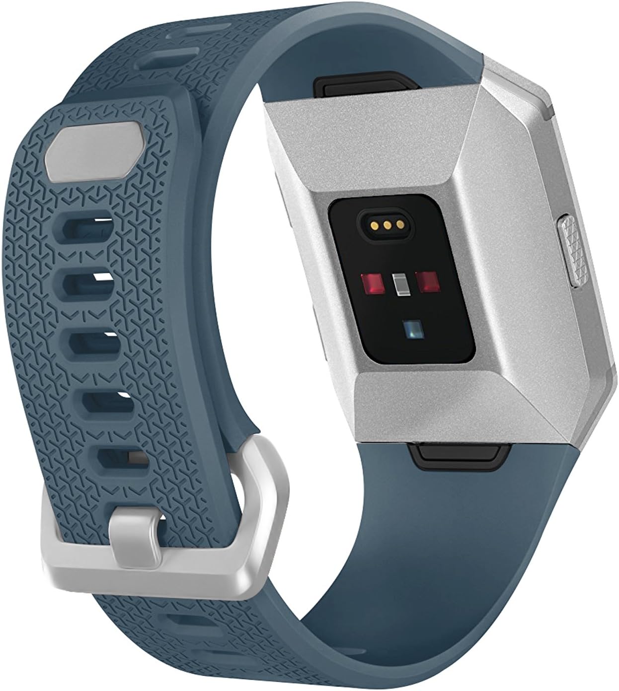 SKYLET Compatible with Fitbit Ionic Bands for Men Women, 3 Pack Soft Sport Replacement Wristbands Compatible with Fitbit Ionic Smart Watch with Buckle(Black, Slate, Gray Small) : Electronics