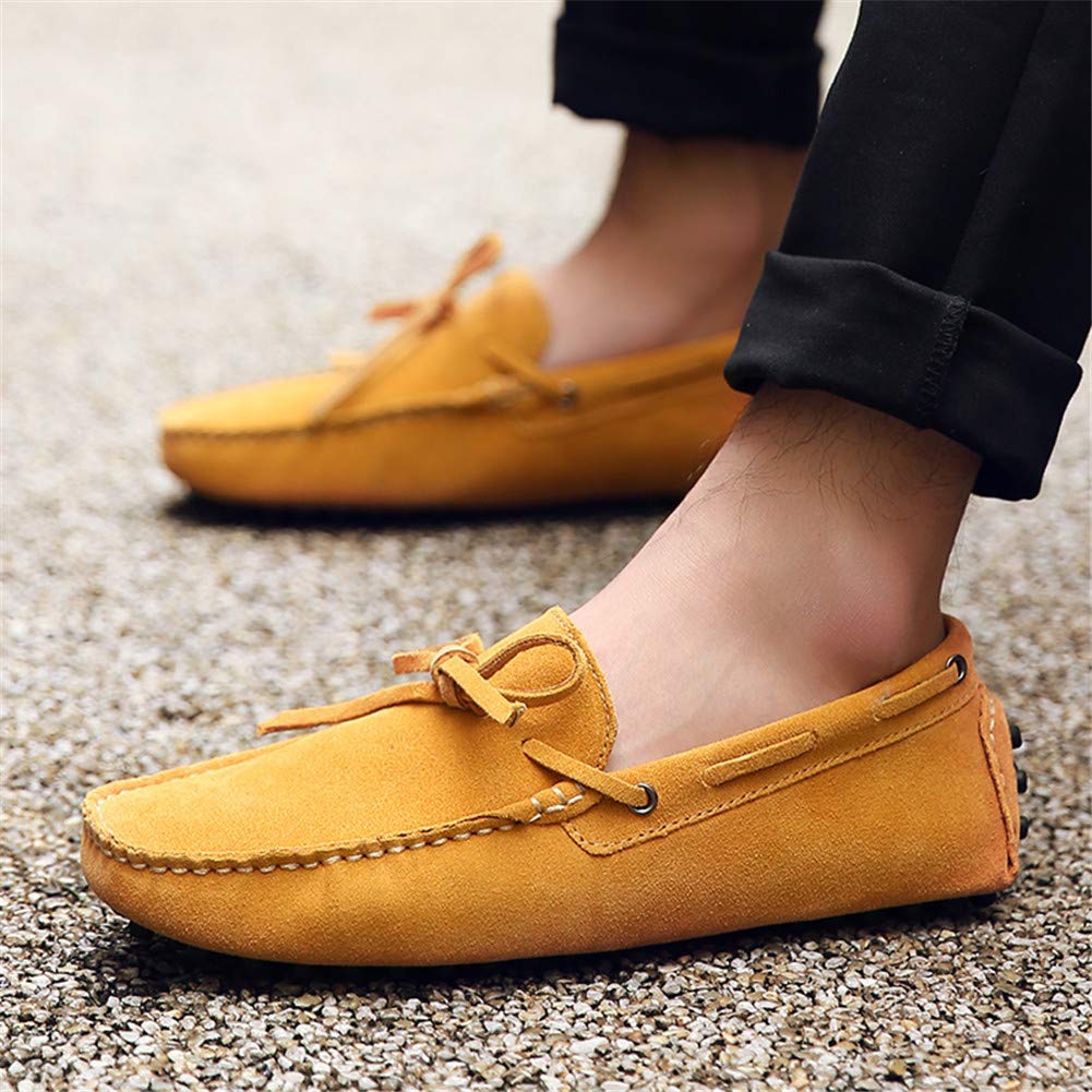 Hommes Doux Daim Chaussures de Conduite Fait Main Mocassin Chaussons Loafers Grande Taille