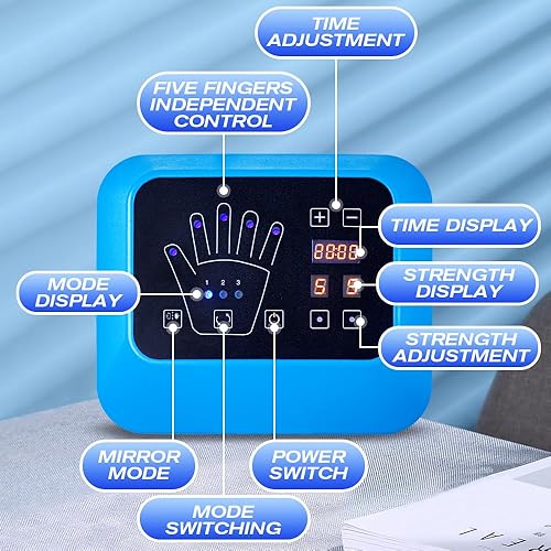 Miniatura 2 de BAUSATZ Guantes robóticos de rehabilitación para recuperación de accidentes cerebrovasculares, múltiples modos de entrenamiento, ajustes