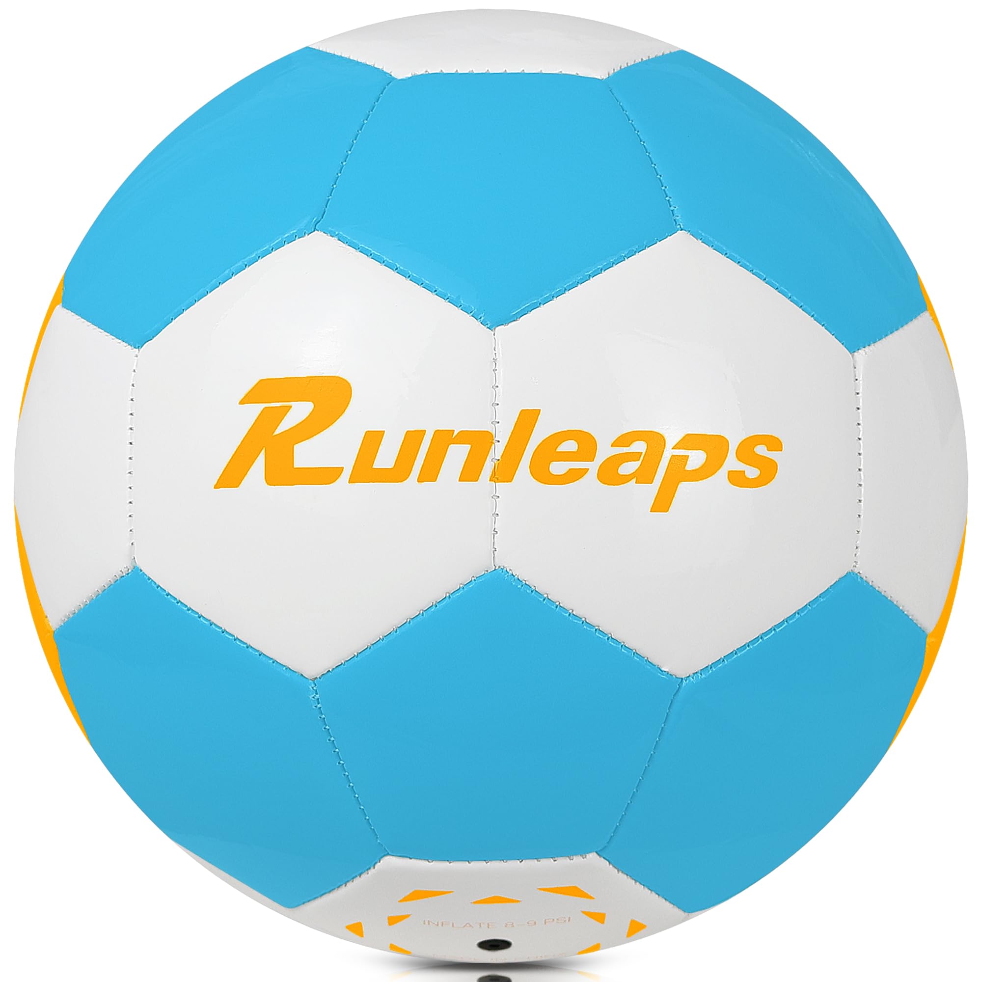 Runleaps Balón de fútbol sala, ideal para interiores o exteriores, tamaño 4 de rebote bajo para entrenar, jugar, juegos