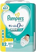 パンパース 【テープ 新生児サイズ】 オムツ さらさらケア (5kgまで) 82枚