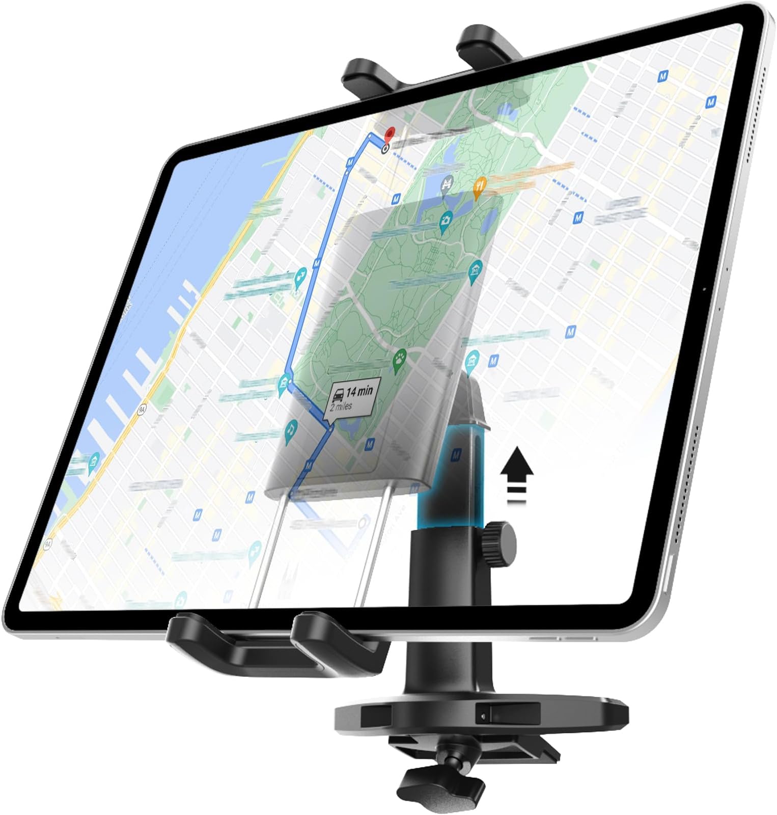 Fochutech Tablet Holder for Car CD Slot, Universal Air Vent