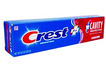 Crest Cavity Protection Toothpaste, Regular, 8.2-Ounce Tubes (Pack of 6)