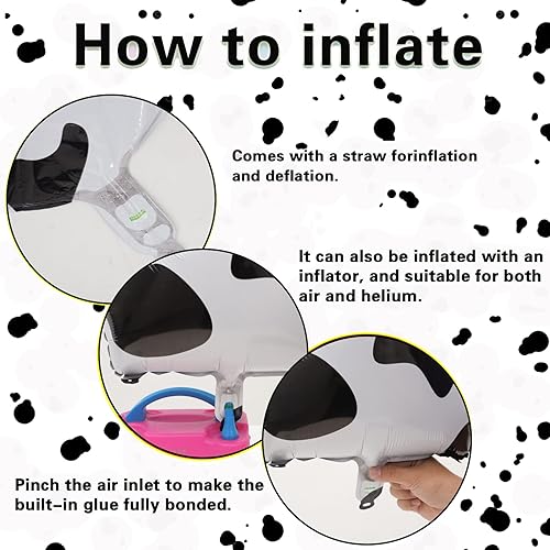 Miniatura 5 de Globos de papel de aluminio de helio número 21 con estampado de vaca de 40 pulgadas, figuras grandes, bolas inflables para niñas 21, fiesta de