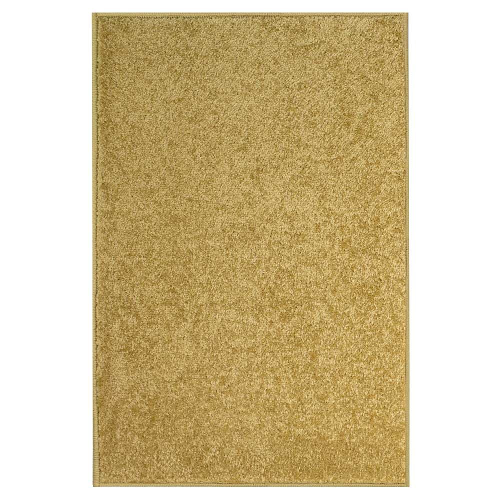 OLIVO.shop Tappeto Salotto Moderno, Tappeto Soggiorno, Tappeti Camera da Letto, Tappeto Salotto Lavabile, Morbido, Tinta Unita, LIVING OCRA (200x300 cm)