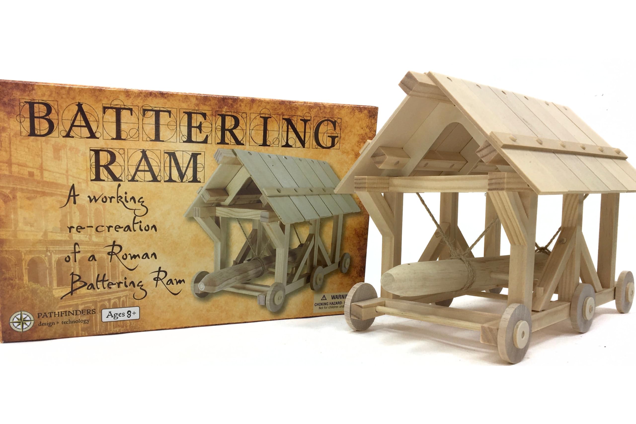 Pathfinders STEM kit | Roman Empire Battering Ram | Medieval Weapons Science Kits for Kids Age 8-10 10-14 | stem Kits for Kids Age 12-14 Physics Toys | Engineering kit | Learning Resource