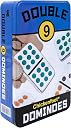 Front Porch Classics, Double 9 Colored Dot Dominoes Travel Tin Set, 2 to 8 Players Ages 8 to 99