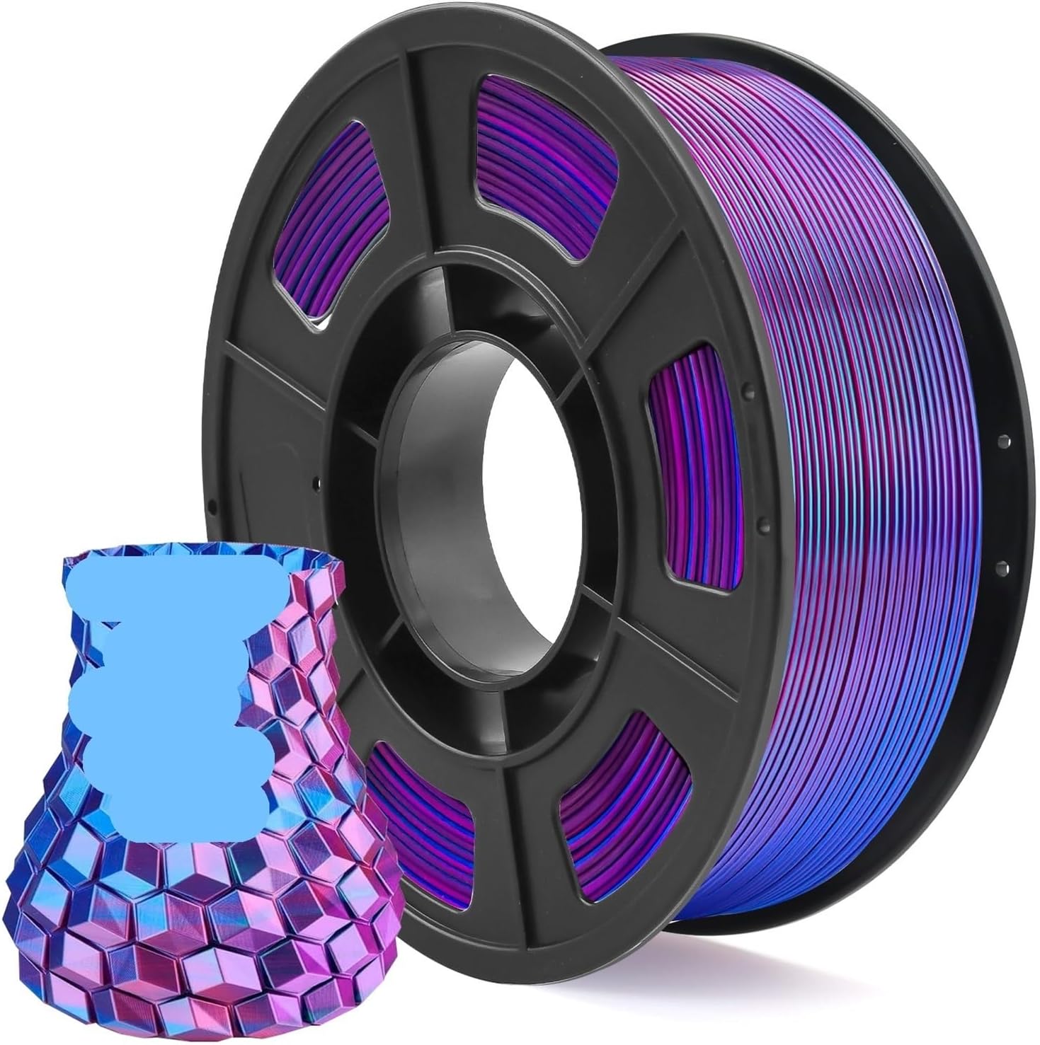 Blue Purple Dual Color PLA Filament 1.75mm 250g for FDM Printers
