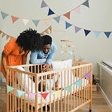 JIALITFUN Fabric Bunting Banner – About 8.5 feet per string