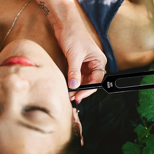 Miniatura 4 de MI528 Hz - Juego de diapasones de afinación de 528 Hz, chakras para reparación del ADN, diapasones de afinación curativos, diapasón de sanación de