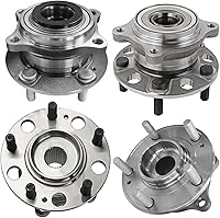 Vista 148 de Detroit Axle - Kit de suspensión de 14 piezas para Jeep Liberty 2006-2007, 2 cubos de rodamiento de ruedas, 2 brazos de control superior, 2 rótulas