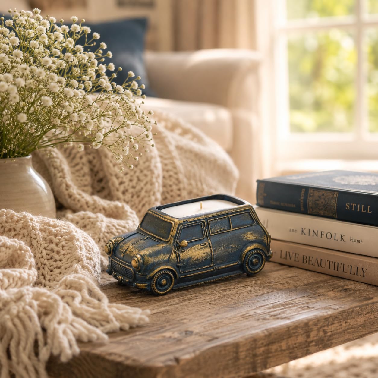 Vintage Mini Car Candle – Handmade Decorative Wax Candle for Luxury Home Décor, Coffee Table Accent & Gift for Birthdays, Housewarming and Special Occasions-image-10