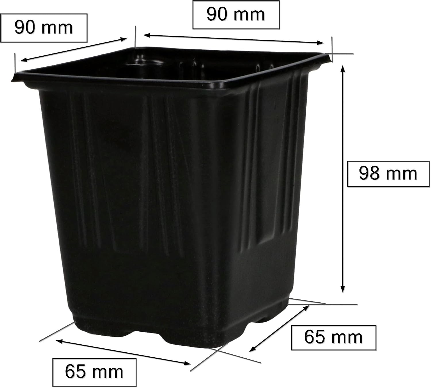 KOTARBAU Set di 100 vasi per semine, in plastica, 90 x 65 x 76 mm