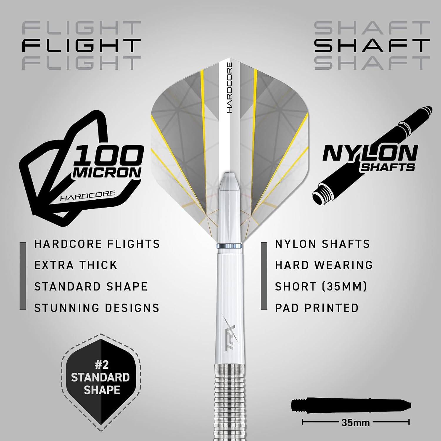RED DRAGON Darts – Seren Pure Series - 90% Tungsten Professional Steel tip Darts Set with Dart Flights and Dart Shafts (Stems) - Available in Four Styles - Available in 21g, 22g, 23g, 24g & 25g