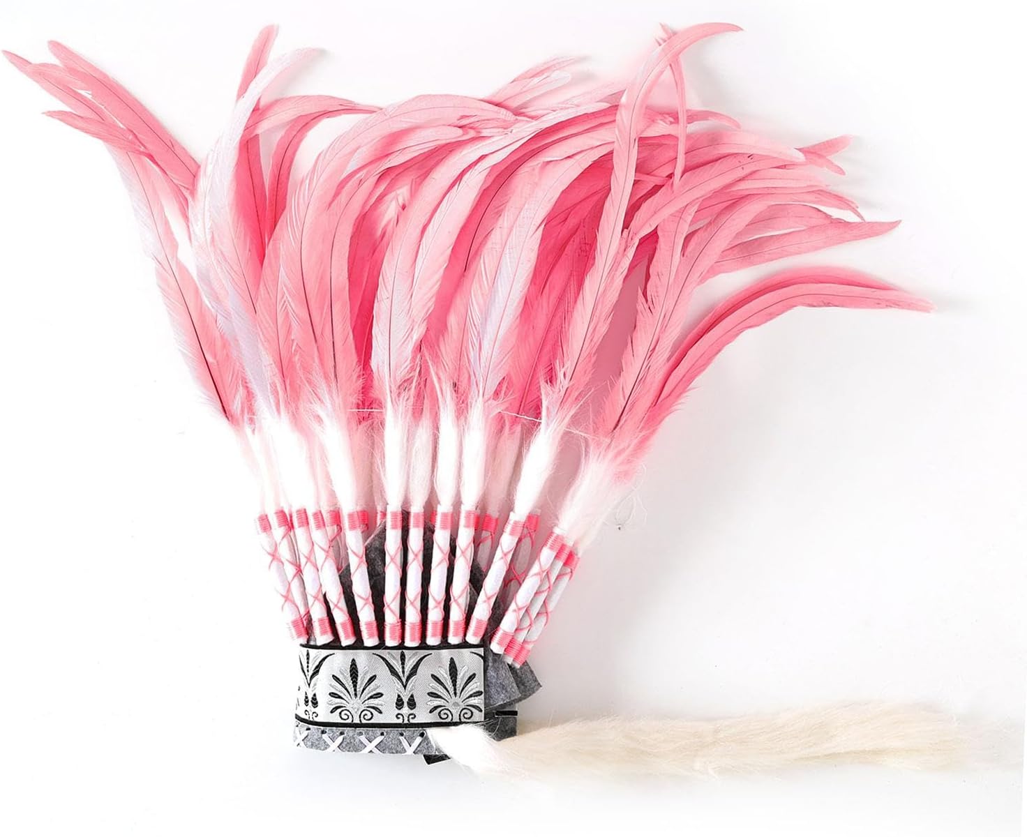 American Chief Indian Headpiece Men Women Feather Headdress for Stage Show Party