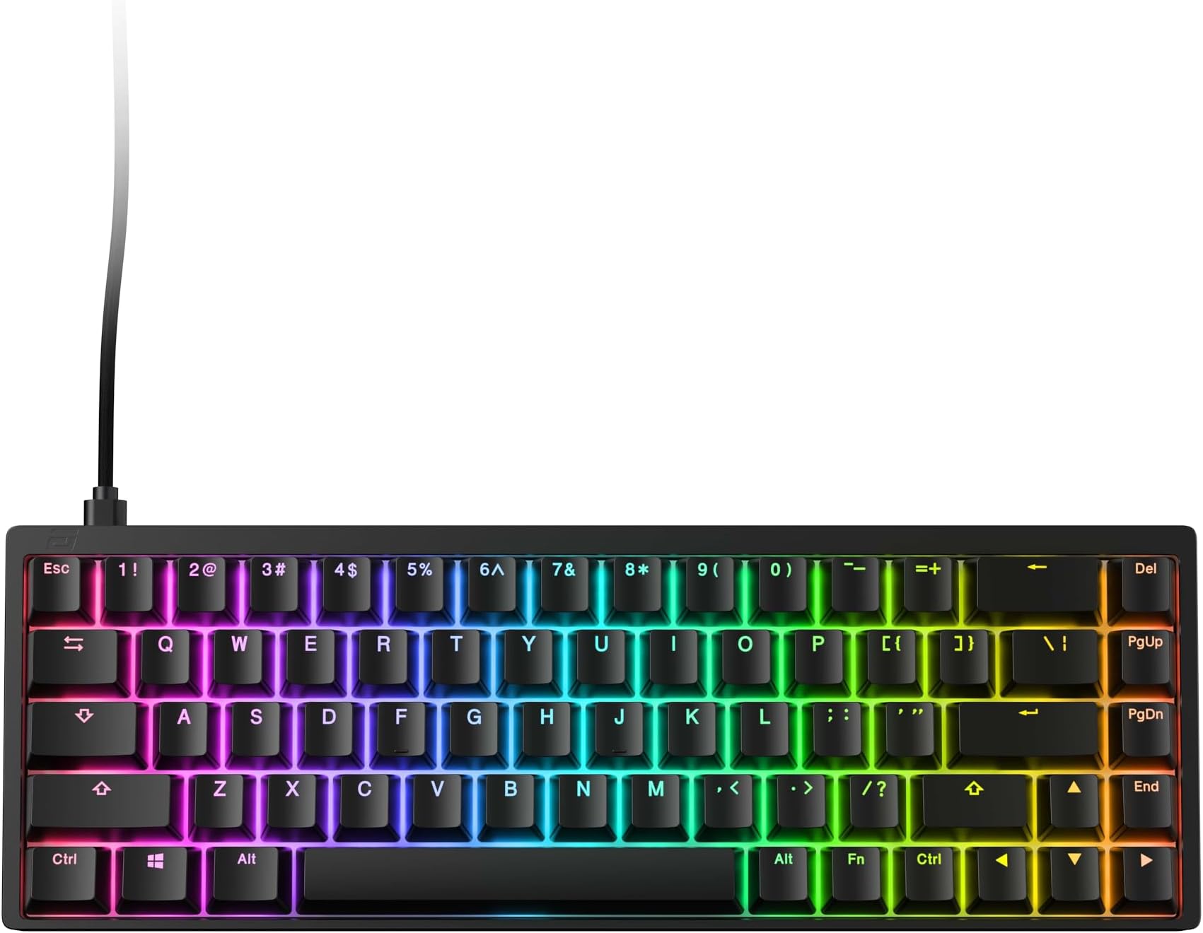 ENDGAME GEAR KB65HE Gaming Keyboard, ANSI US – Hall Effect Technology, Gateron KS-37B Switches, Aluminum Body, Ducky Doubleshot PBT Keycaps, RGB Lighting