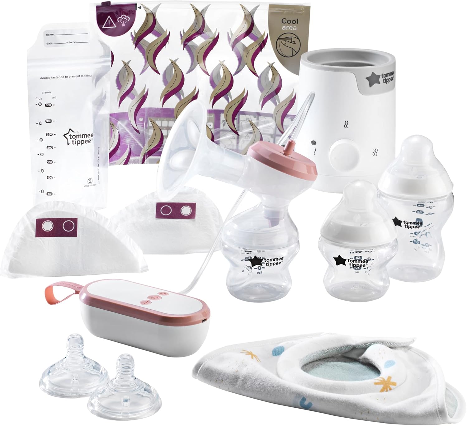 Tommee Tippee Complete Breastfeeding Kit, Single Electric Breast Pump