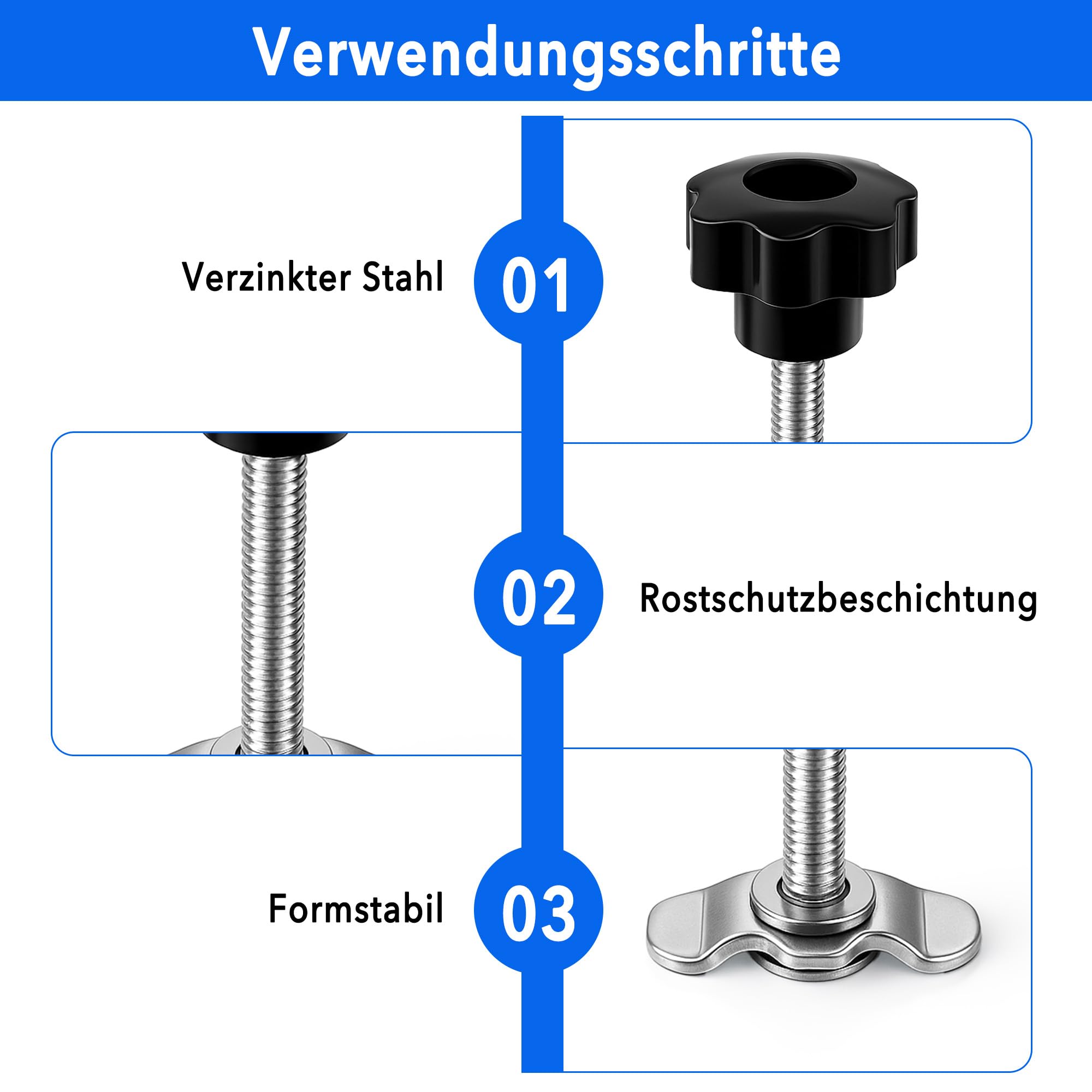 Lot de 12 raccords à vis M8 x 60 - Raccord Airline - En acier galvanisé - Pour camping-cars, camionnettes, sécurité de charge, ferrure d'extrémité rapide pour les utilisateurs de transport DIY