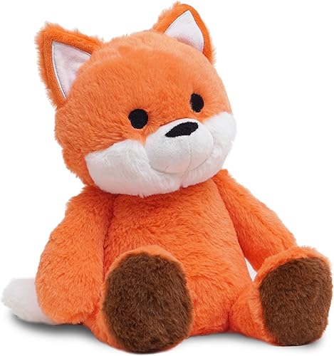 Avocatt Peluche de zorro de peluche calefactable juguete de zorro sin perfume de 10 pulgadas almohadilla térmica calentable terapia cálida y