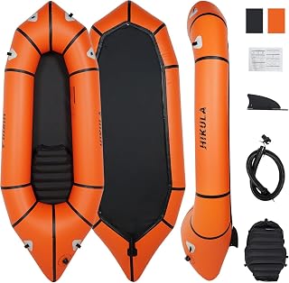 Lightweight Packraft TPU - Inflatable Kayak for Adults & Kids, Durable, Compact, Rapid Inflate, for Flat Water Rafting, Bicycle Drifting, Litewater Dinghy