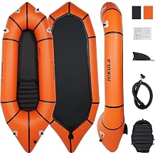 Lightweight Packraft TPU - Inflatable Kayak for Adults & Kids, Durable, Compact, Rapid Inflate, for Flat Water Rafting, Bicycle Drifting, Litewater Dinghy
