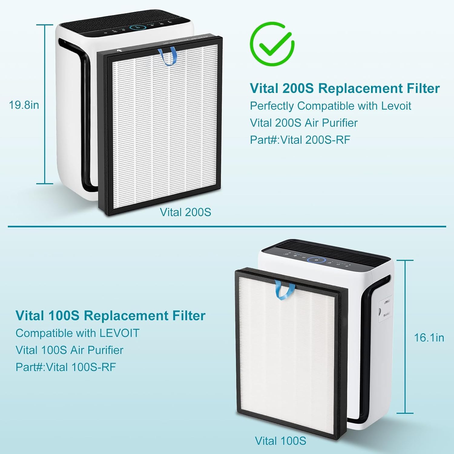 Amazon.co.jp: Vital 200S 交換用フィルター LEVOIT Vital 200S