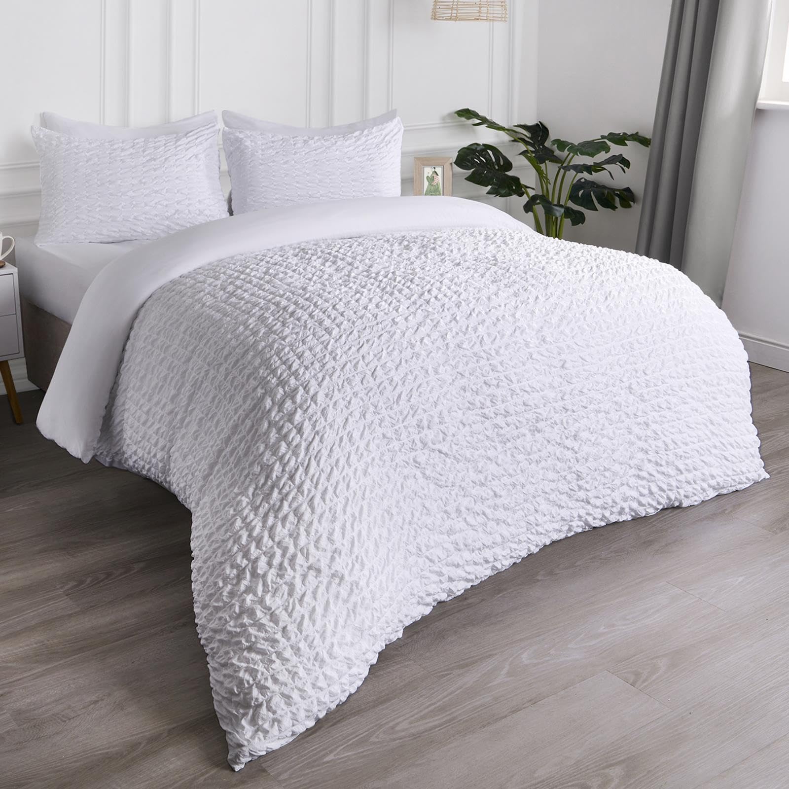 OHS White Bedding Double Duvet Set - Image 2