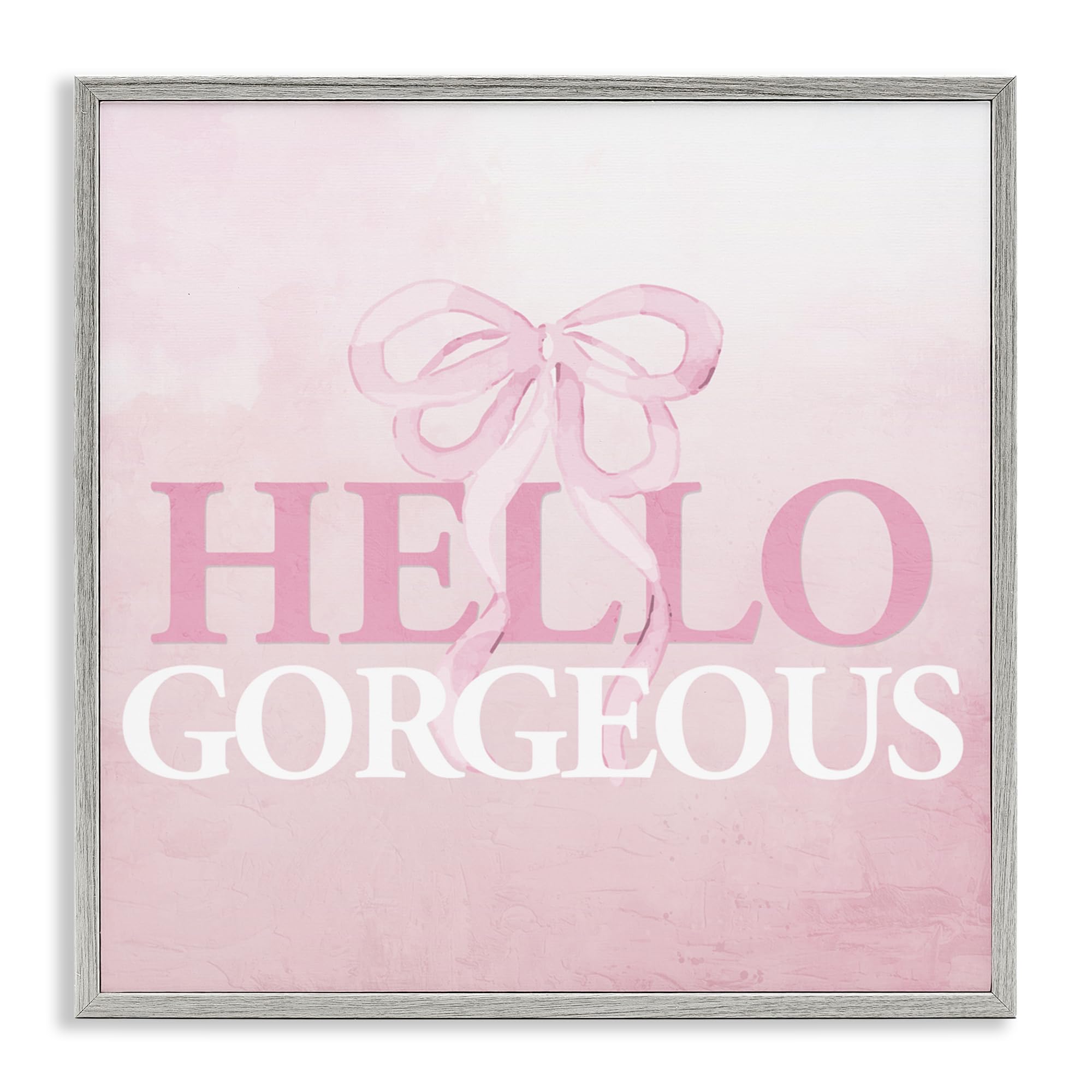 Art giclée encadré Hello Gorgeous pour décoration murale chambre