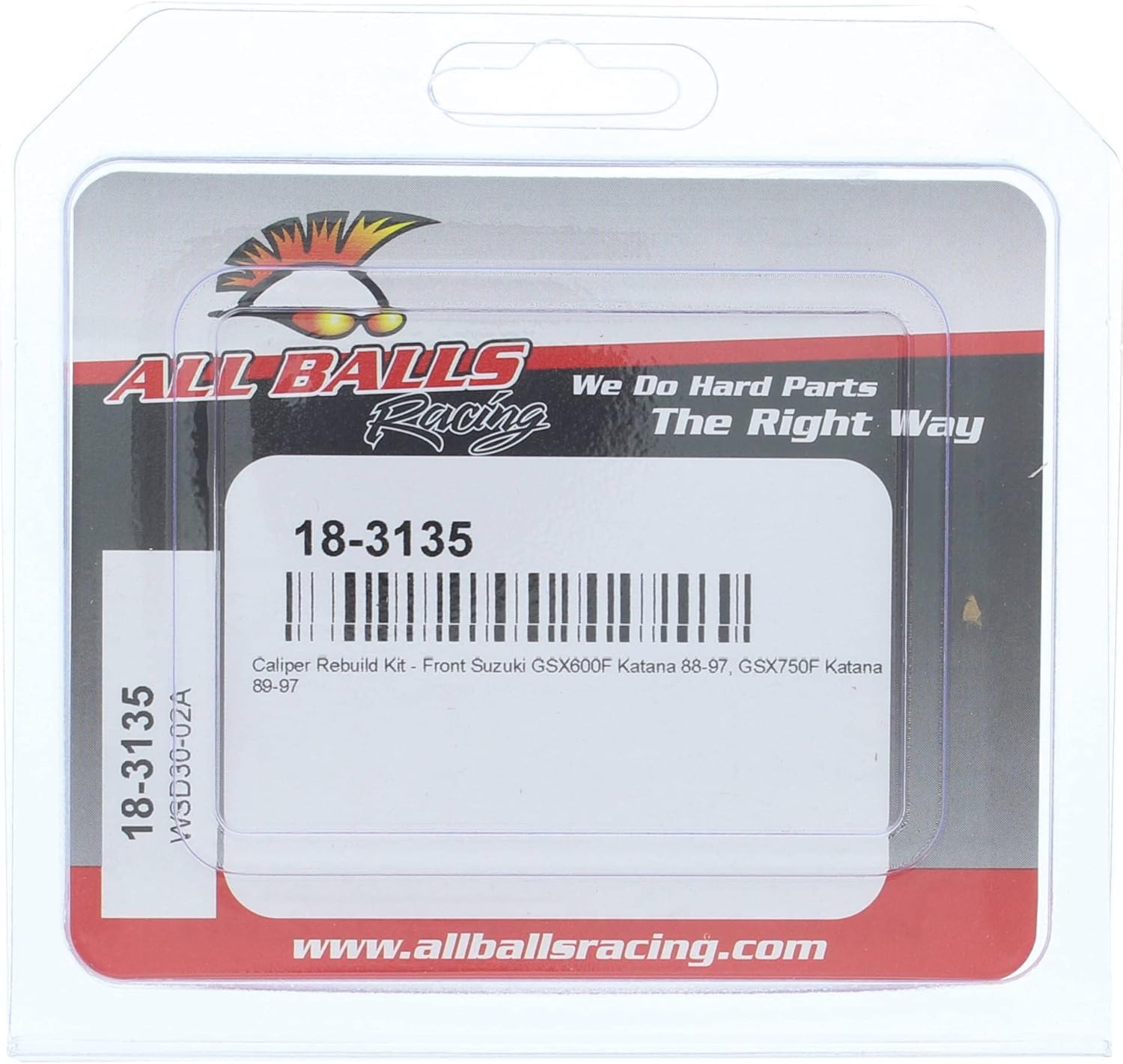 All Balls Racing 18-3135 Caliper Rebuild Kit Compatible with/Replacement For Suzuki GSX 600 F Katana 1988-1997, GSX 750 F Katana 1989-1997