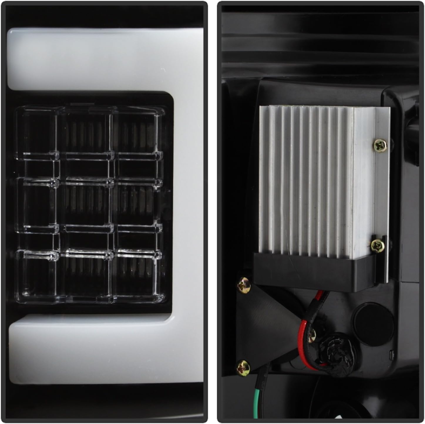 Spyder 5084200 Ford F150 09-14 Version 2 Light Bar LED Tail Lights - Black