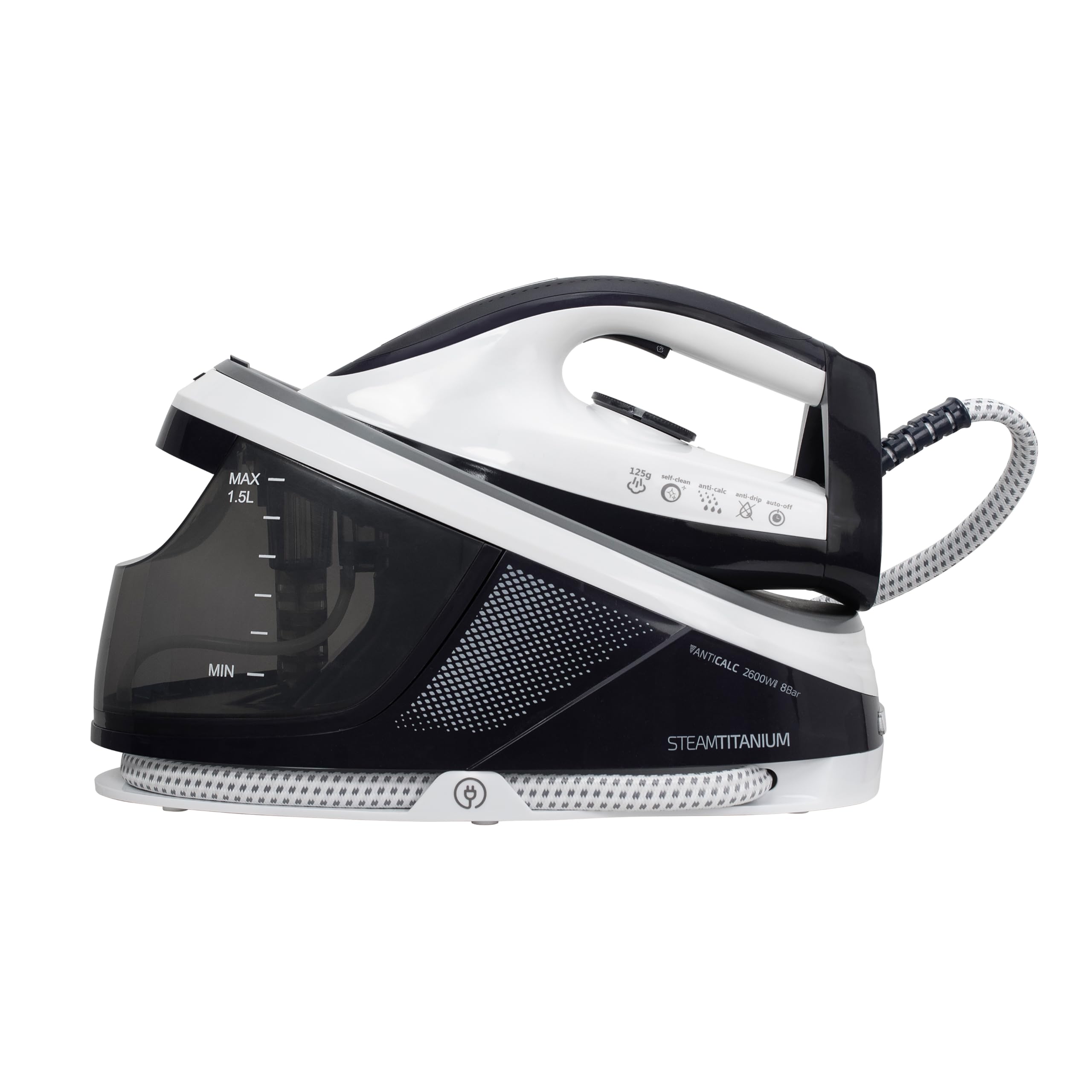 Silva Homeline DBS 580 Dampfbügeleisen, 2600 Watt, 1,5l Wassertank, Keramik-Sohle, Automatische Dampfanpassung, Anti-Tropf-/Anti-Kalk-Funktion, ECO-Schalter, Selbstreinigung, Autom. Abschaltung, 8 bar
