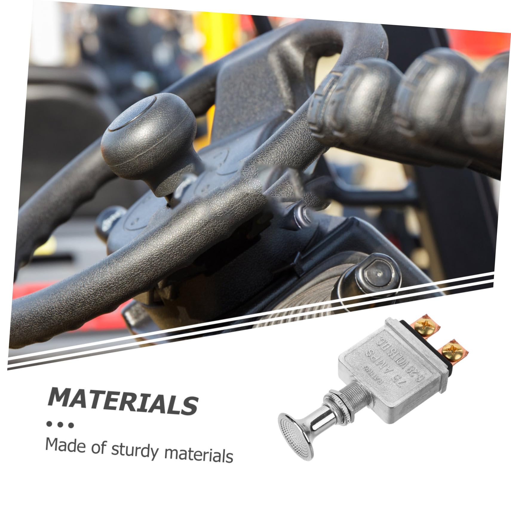 ULTECHNOVO 4pezzi Interruttore Di Avviamento Per Trattore Heavy Duty Pulsante Di Spinta e Trazione Per Veicoli Agricoli Facile Installazione e Resistente Accessorio Per Trattori e Veicoli